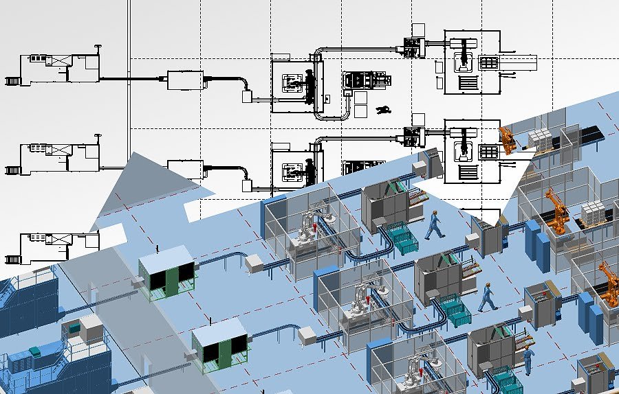 olympos tasarim 3d fabrika yerlesim plani